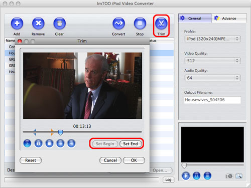 ImTOO iPod Video Converter for Mac